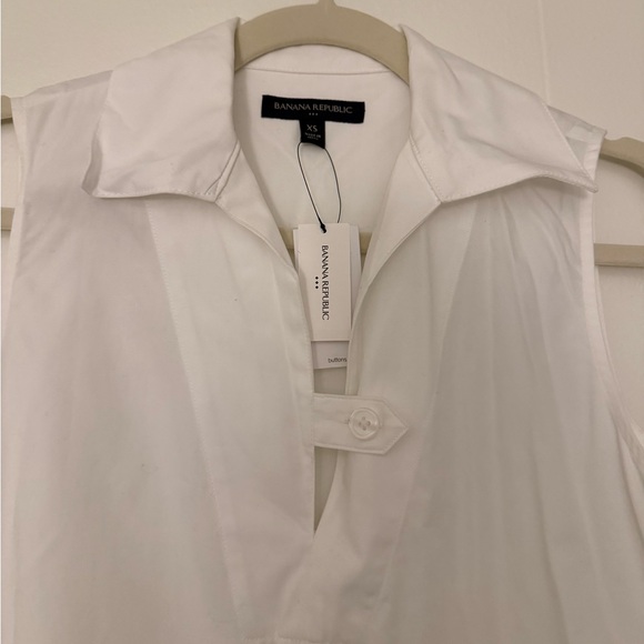 Banana Republic White Poplin Mini Dress - Picture 4 of 4